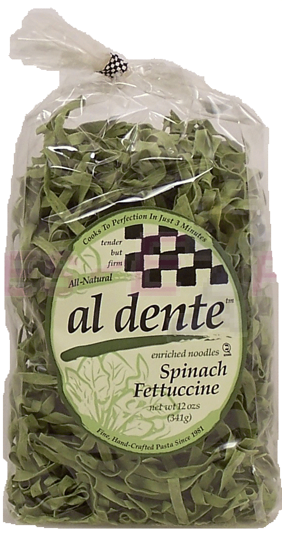 Al Dente&nbsp;&nbsp;spinach fettuccine enriched noodels Full-Size Picture